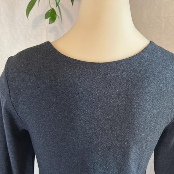 PACT SUSTAINABLE FIT AND FLAIR 95% ORGANIC COTTON 3/4 SLEEVES GREY SZ S DRESS - Picture 7 of 14